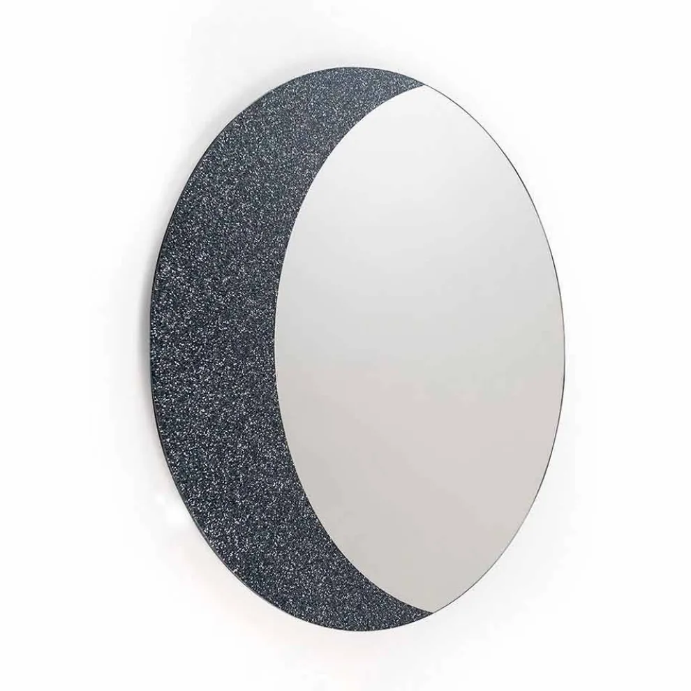 Wandspiegel Aldo made in Italy, modernes Design, Glitzer und Glas