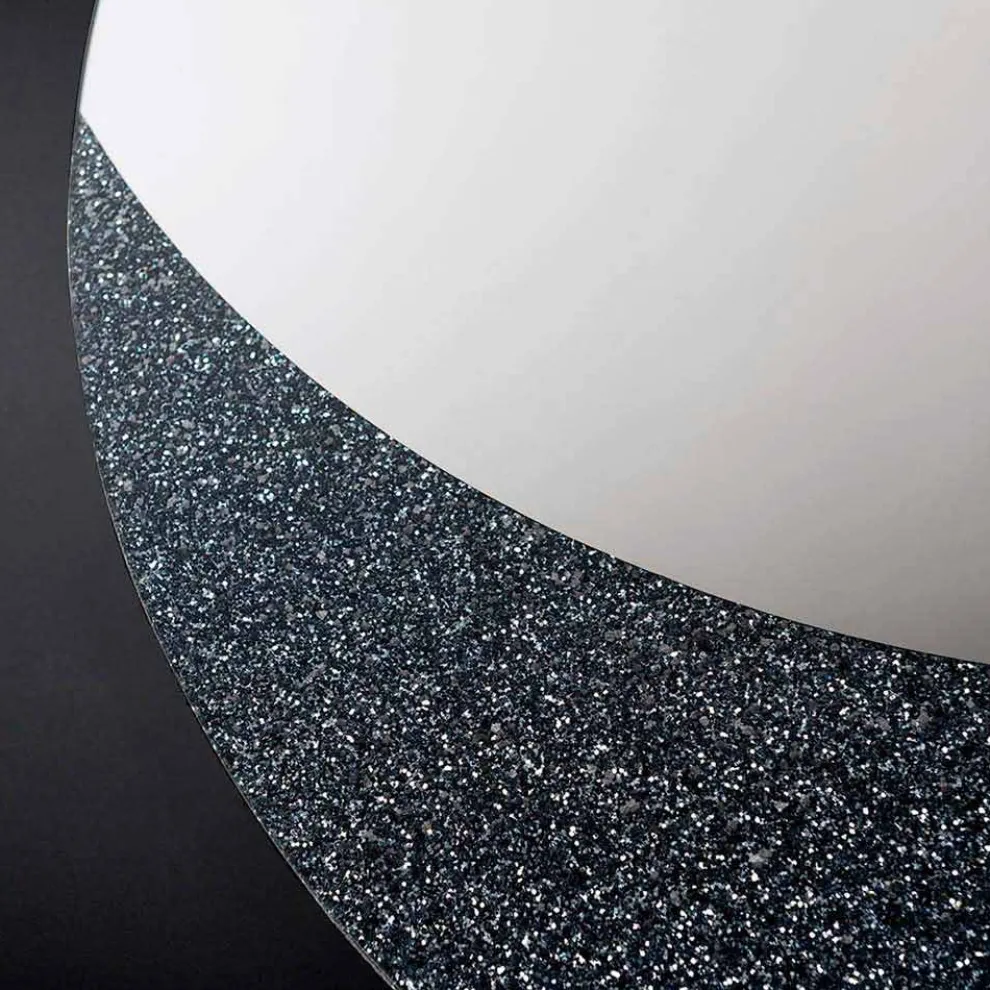 Wandspiegel Aldo made in Italy, modernes Design, Glitzer und Glas