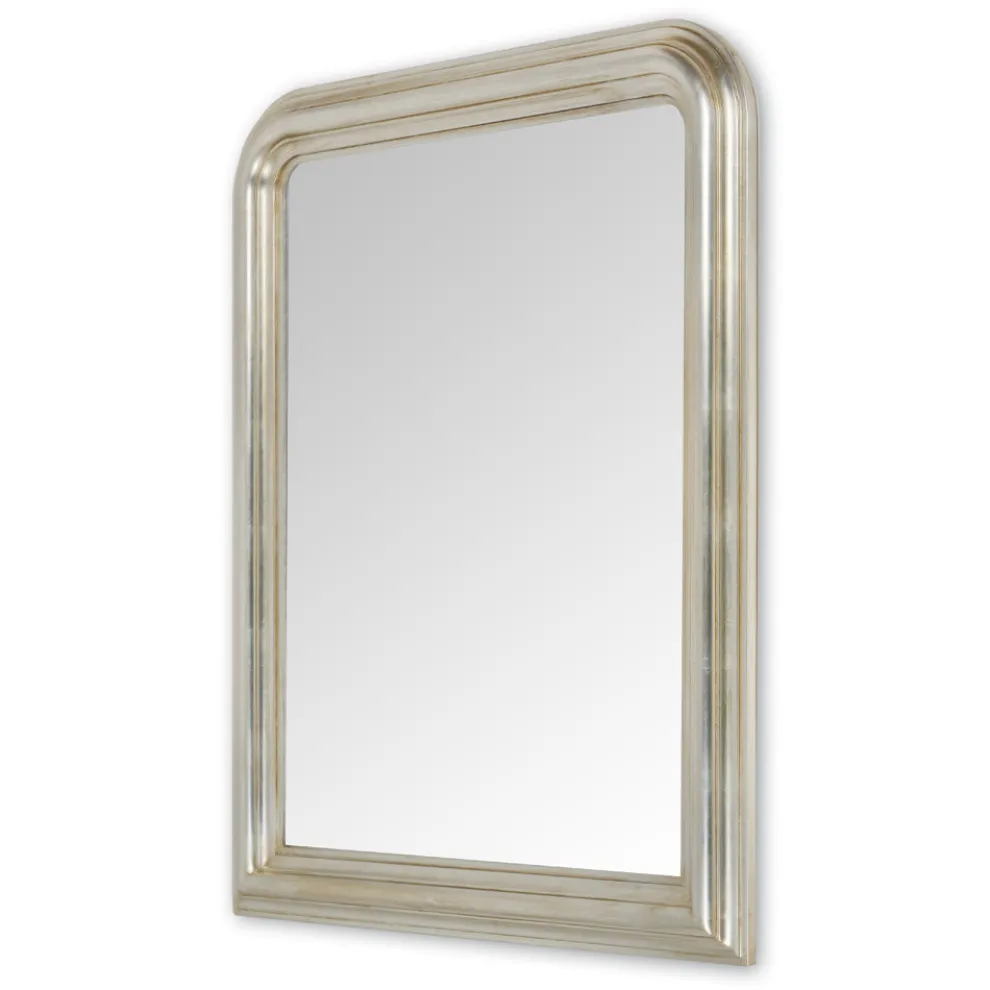 Wandspiegel aus Holz mit Blattsilber-Finish Made in Italy - Navona