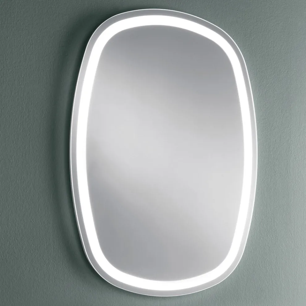 Wandspiegel für Badezimmer mit integrierter 4000K LED Made in Italy - Scrullo