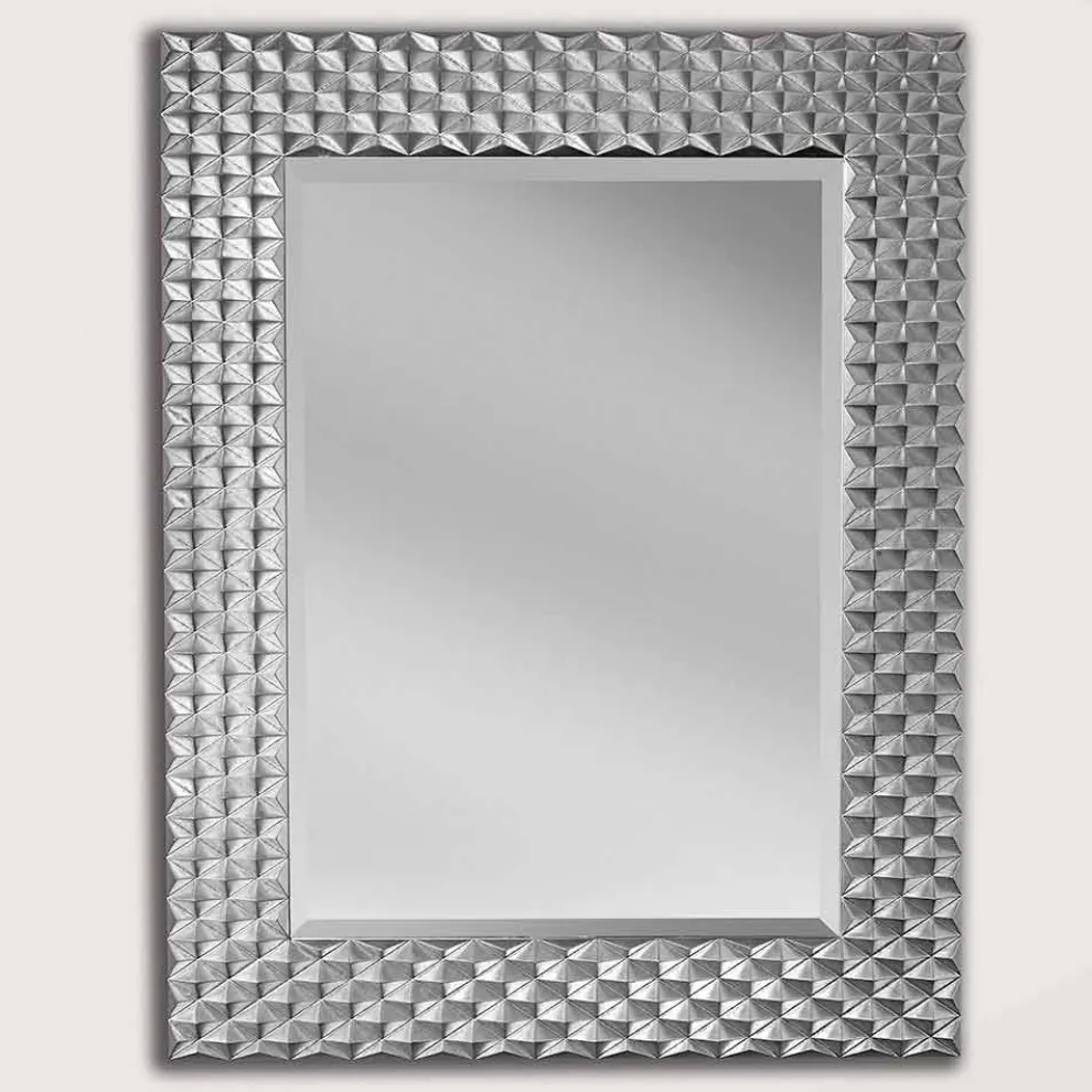 Wandspiegel in Silber oder Gold Holz in Italien Giuseppe gemacht