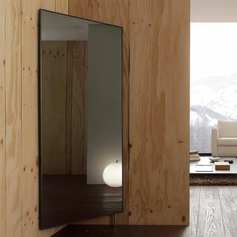 Wandspiegel mit öffnender Tür und Kleiderhaken Made in Italy - Boro