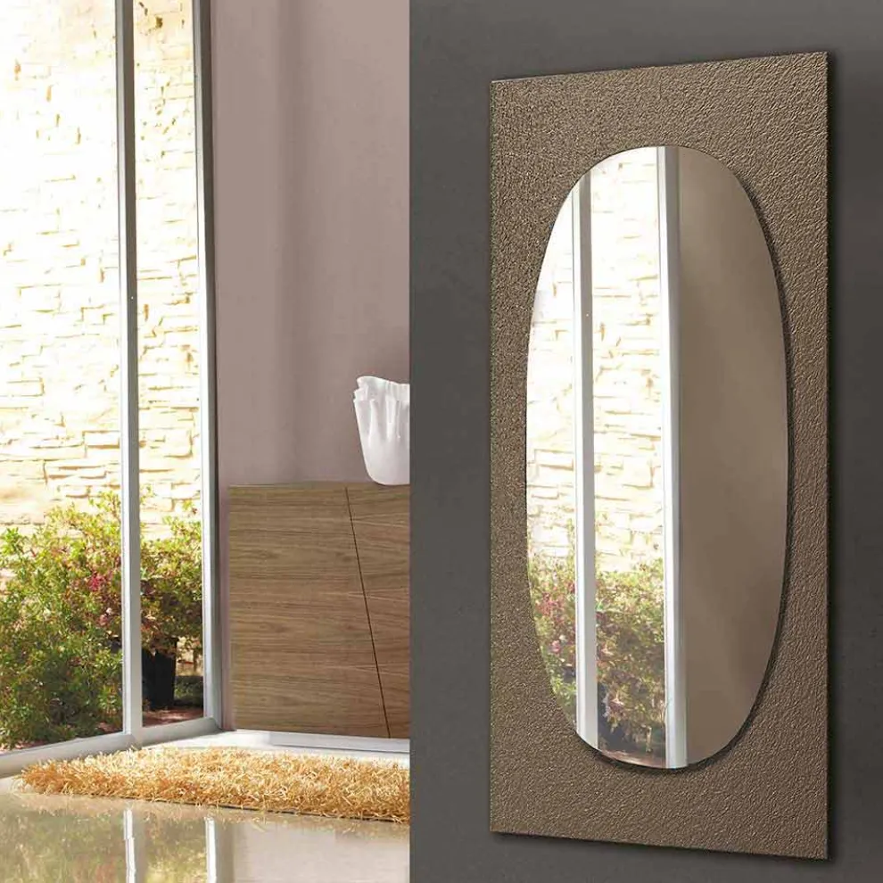 Wandspiegel mit geschmiedetem Glasrahmen Made in Italy - Maverick