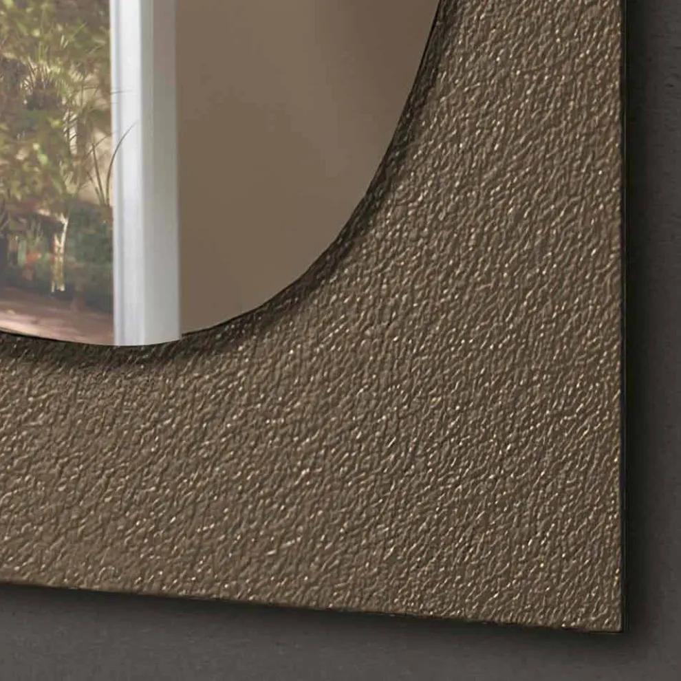 Wandspiegel mit geschmiedetem Glasrahmen Made in Italy - Maverick