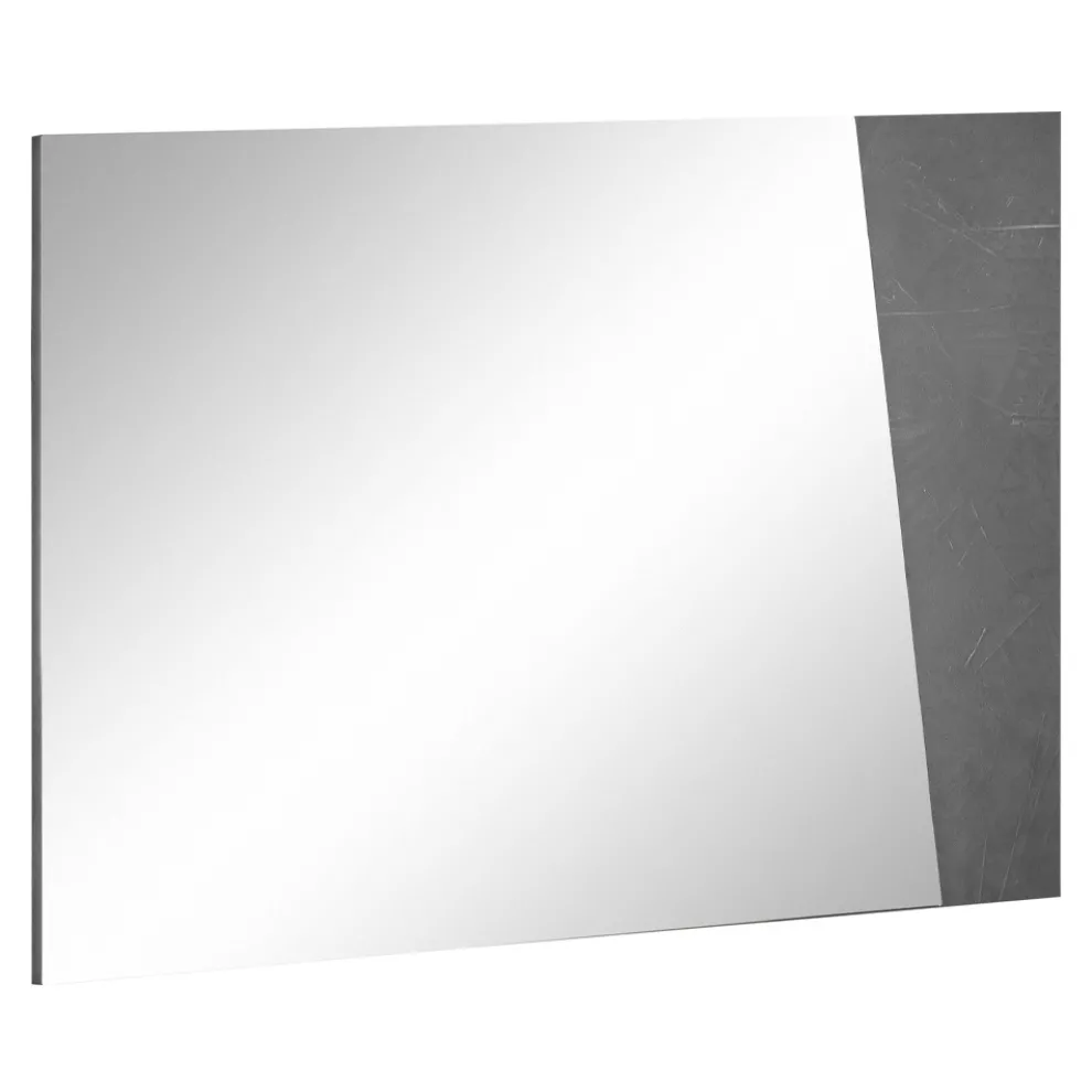 Wandspiegel mit glänzend weißem Holz oder Schiefer im italienischen Design - Joris