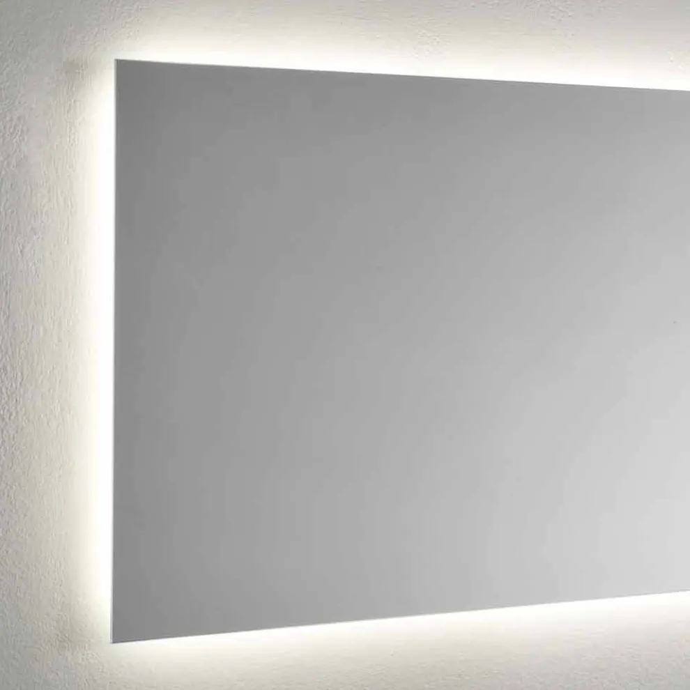 Wandspiegel mit LED-Hintergrundbeleuchtung auf 4 Seiten Made in Italy - Romio