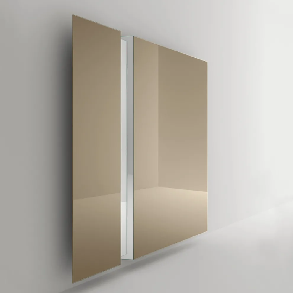 Wandspiegel mit V-förmigem Seitenschnitt Made in Italy - Spirit