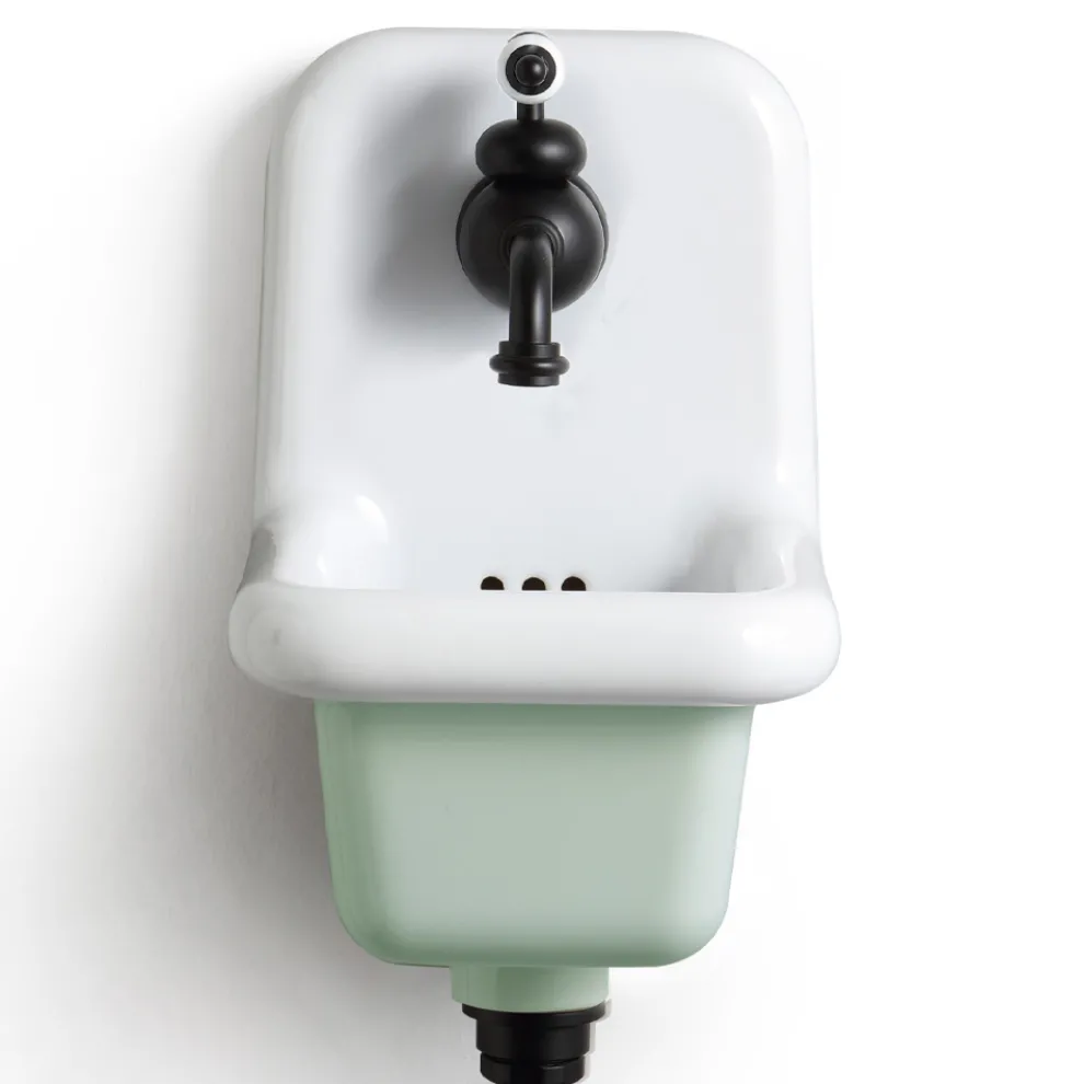 Wandwaschbecken aus farbiger Keramik im Vintage-Stil 26 cm - Jordan