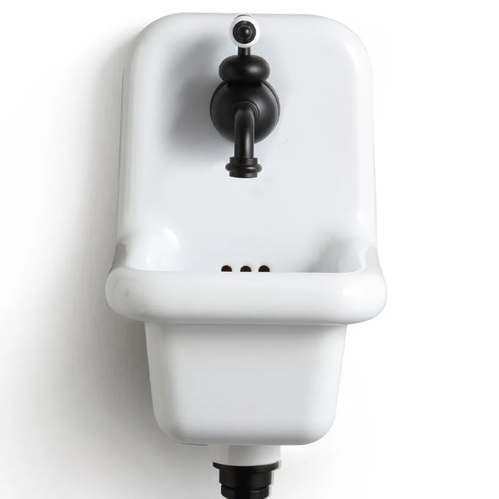 Wandwaschbecken aus farbiger Keramik im Vintage-Stil 26 cm - Jordan