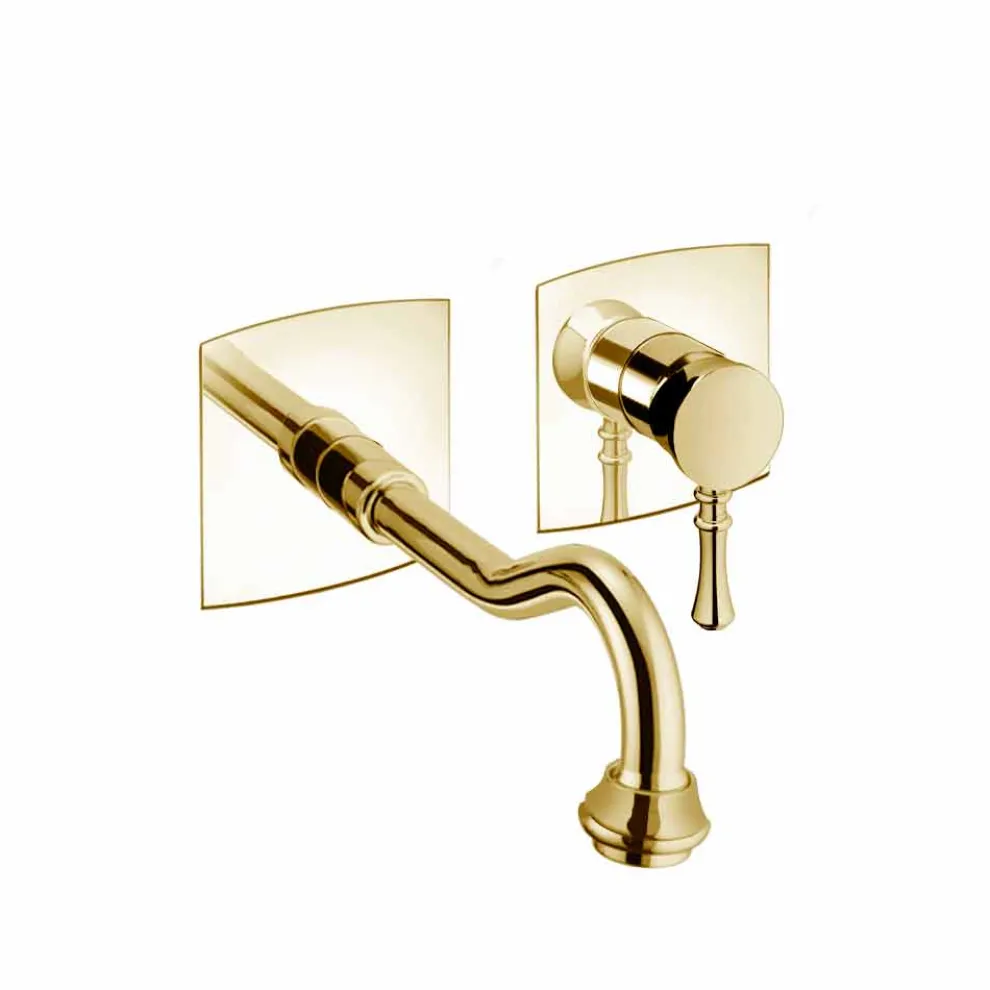 Wand-Waschtischmischer aus Messing Hergestellt in Italien - Neno