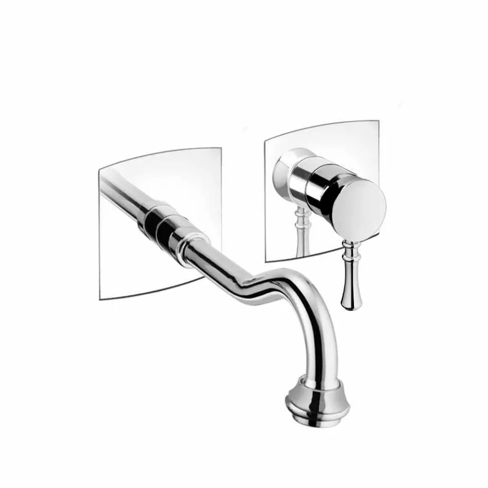 Wand-Waschtischmischer aus Messing Hergestellt in Italien - Neno