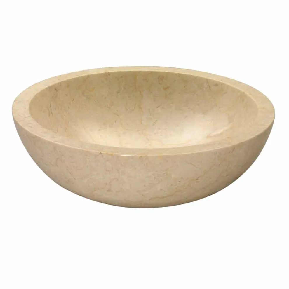 Waschbecken Aufsatzwaschbecken rund aus Naturstein Nusa Design