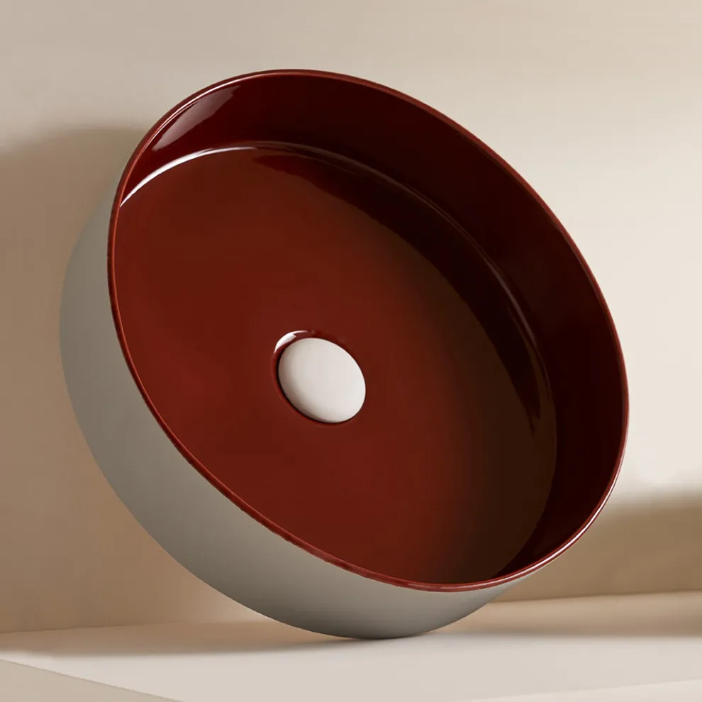 Waschbecken aus Feinsteinzeug in verschiedenen Ausführungen, hergestellt in Italien – Umschlag