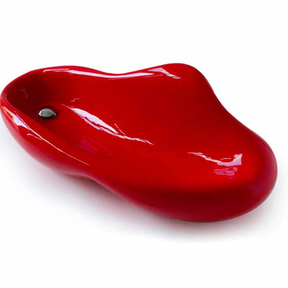 Waschbecken rot in modernem Design Scad Made in Italy