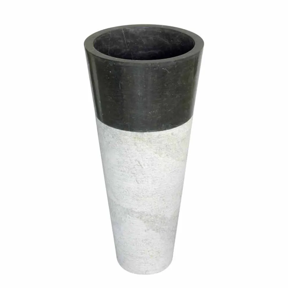 Waschbecken Standwaschbecken kegelförmig aus Naturstein Raja Design