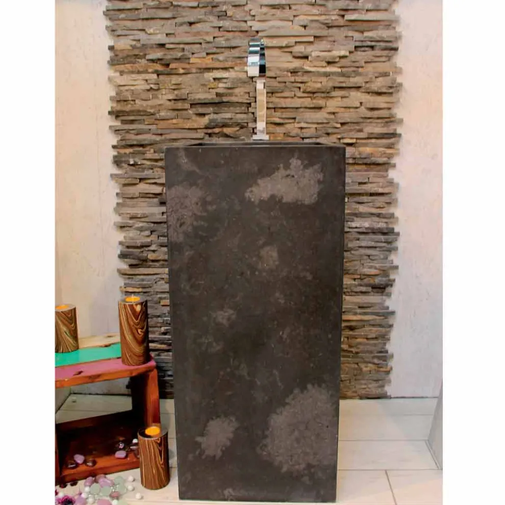 Waschbecken Standwaschebecken aus Naturstein made in italy Balik Design