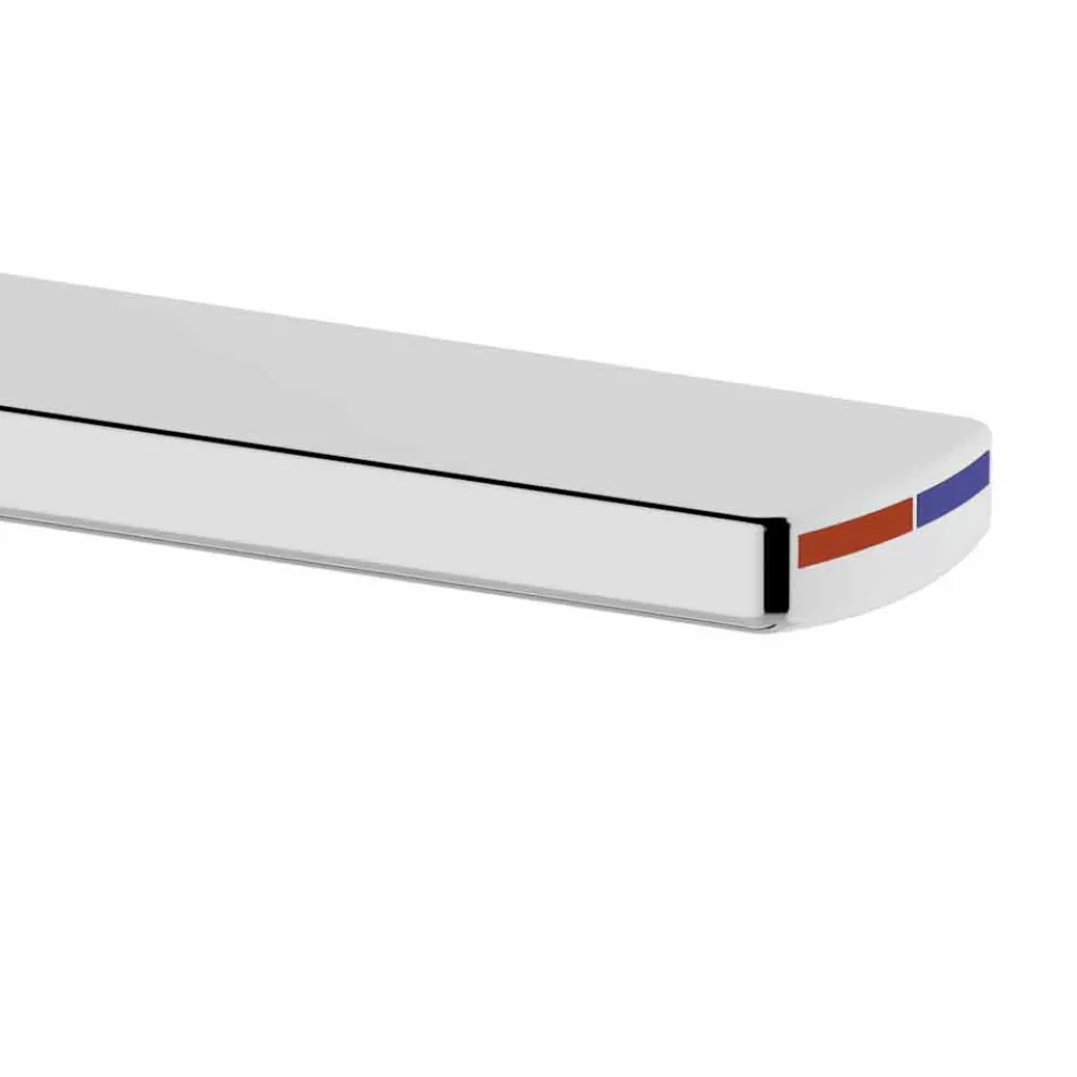 Waschbeckenmischer in Messing-Chrom-Finish, feines Design - Zanio