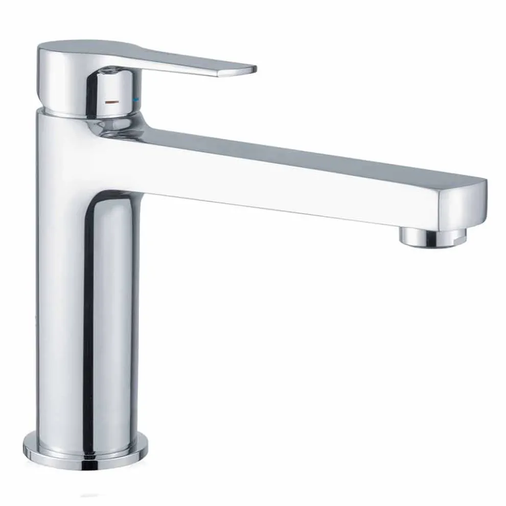 Waschbeckenmischer mit Messingablauf Made in Italy - Sindra