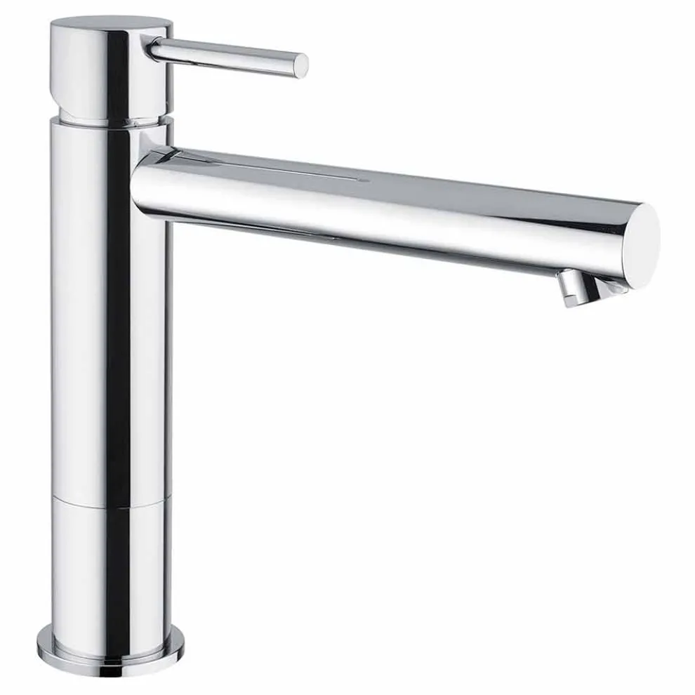 Waschbeckenmischer aus verchromtem Messing ohne Abfluss Made in Italy - Ermia