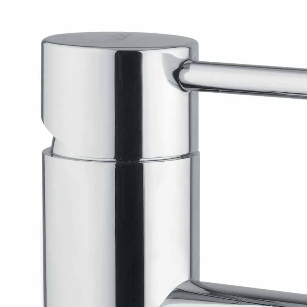 Waschtischmischer aus verchromtem Messing mit Abfluss made in Italy - Ermia