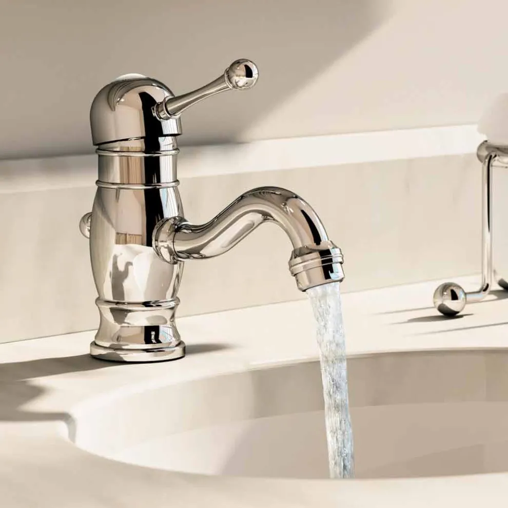 Waschtischmischer aus verchromtem Messing 150 mm hoch Made in Italy - Binsu