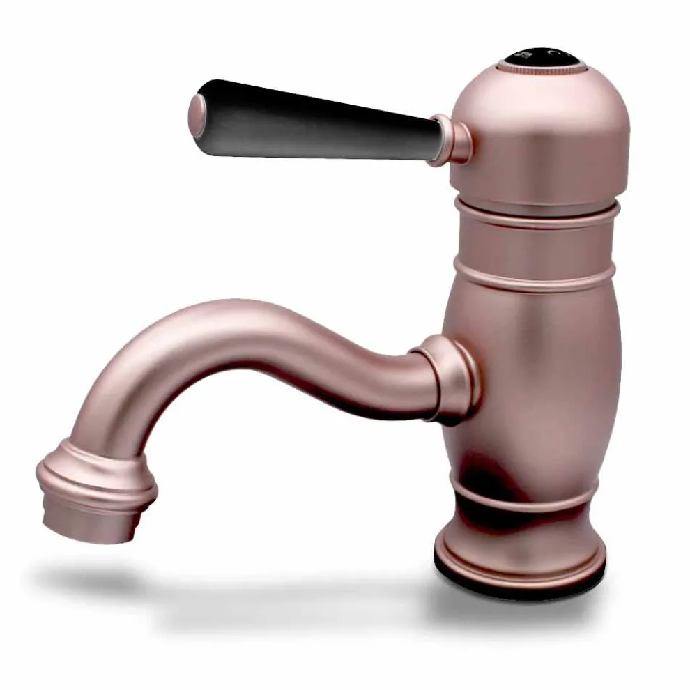 Waschtischmischer aus Chrom oder farbigem Design, hergestellt in Italien - Sophie