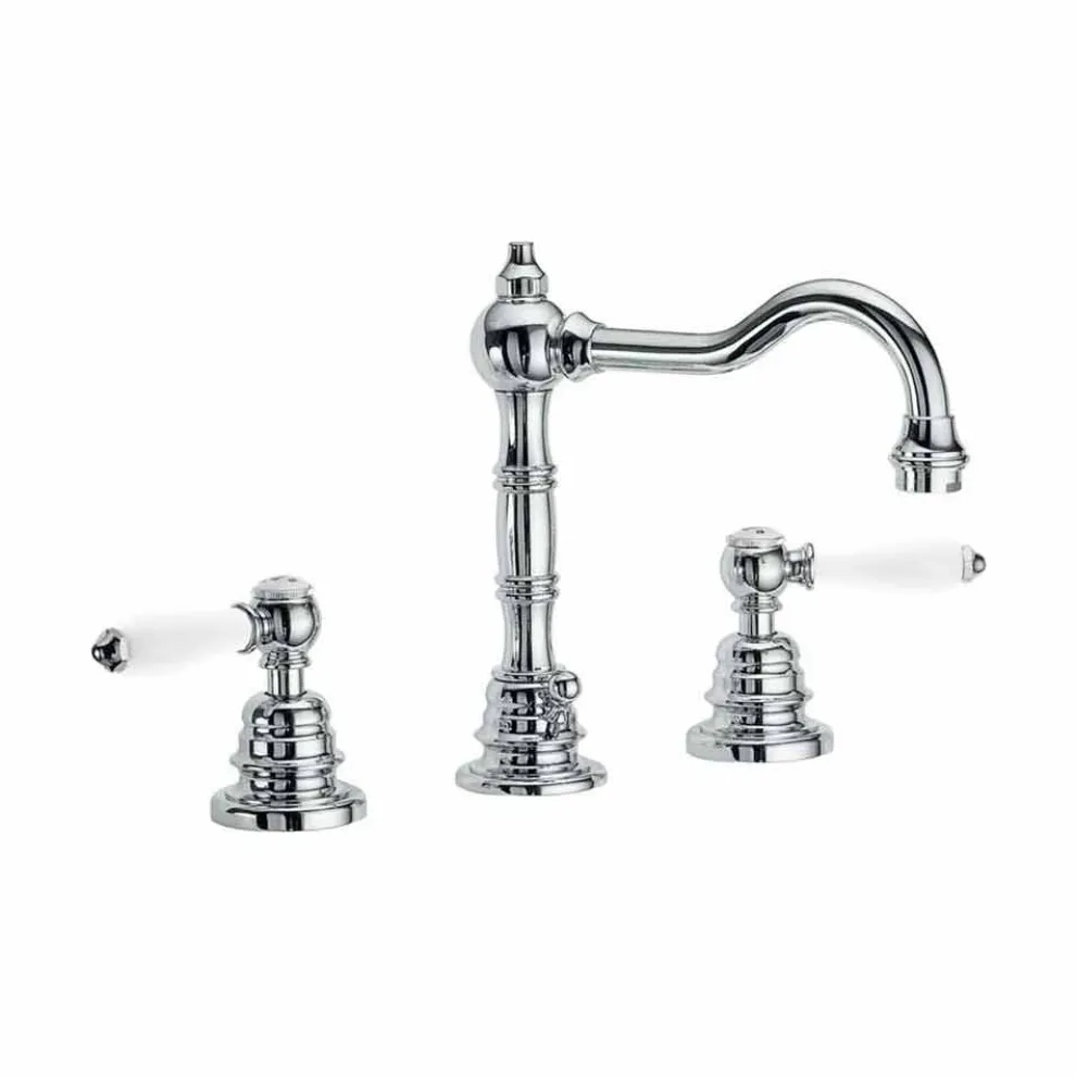 Waschtisch-Waschtischmischer aus verchromtem Messing Made in Italy - Binsu