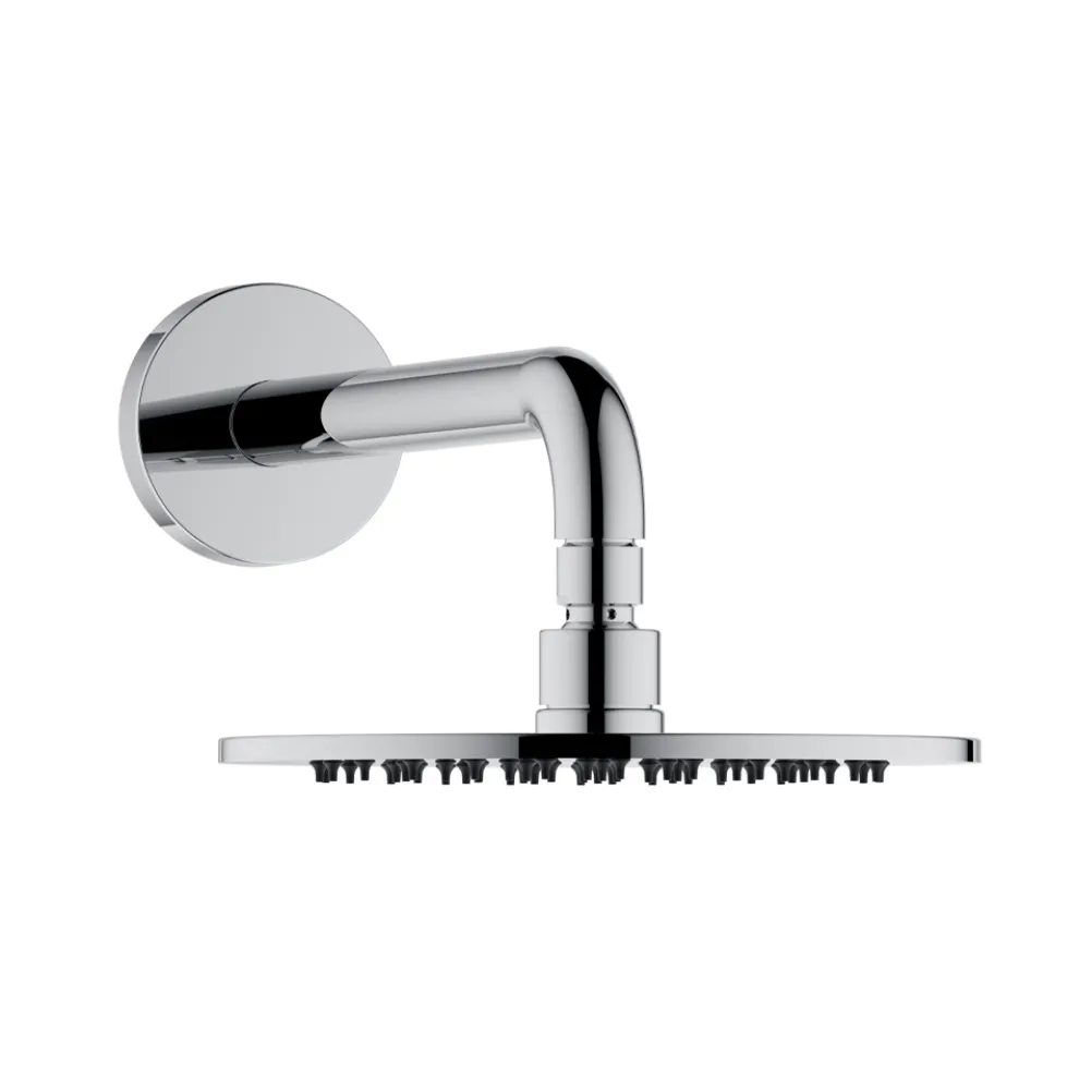 2-Wege-Duschgruppe mit Rosette und runder oder quadratischer Gleitstange - Kristio