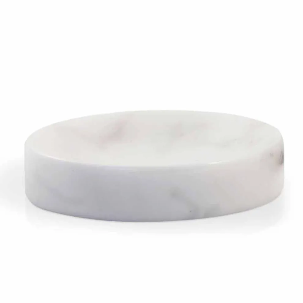 Weiße Carrara Marmor Seifenschale Made in Italy - Sismo