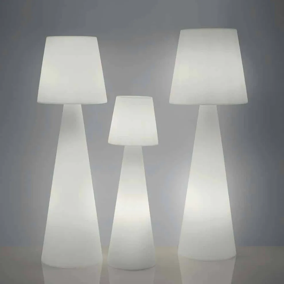 Weiße Stehlampe Slide Pivot Design, hergestellt in Italien