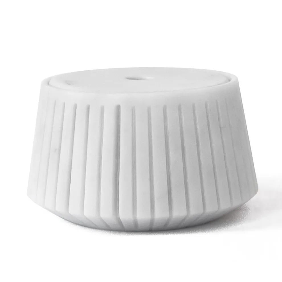 Weißer Carrara-Marmor oder schwarzer gestreifter Portoro-Aufbewahrungshalter - Cairo