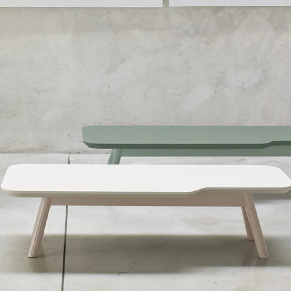 Wertvoller Couchtisch aus massivem Eschenholz Made in Italy - Ulm