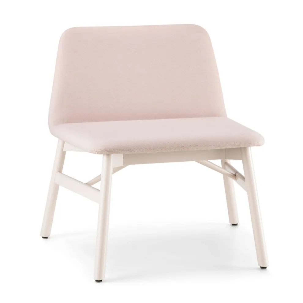 Wertvoller Sessel aus Stoff oder Samt mit Buchenfuß Made in Italy - Molde