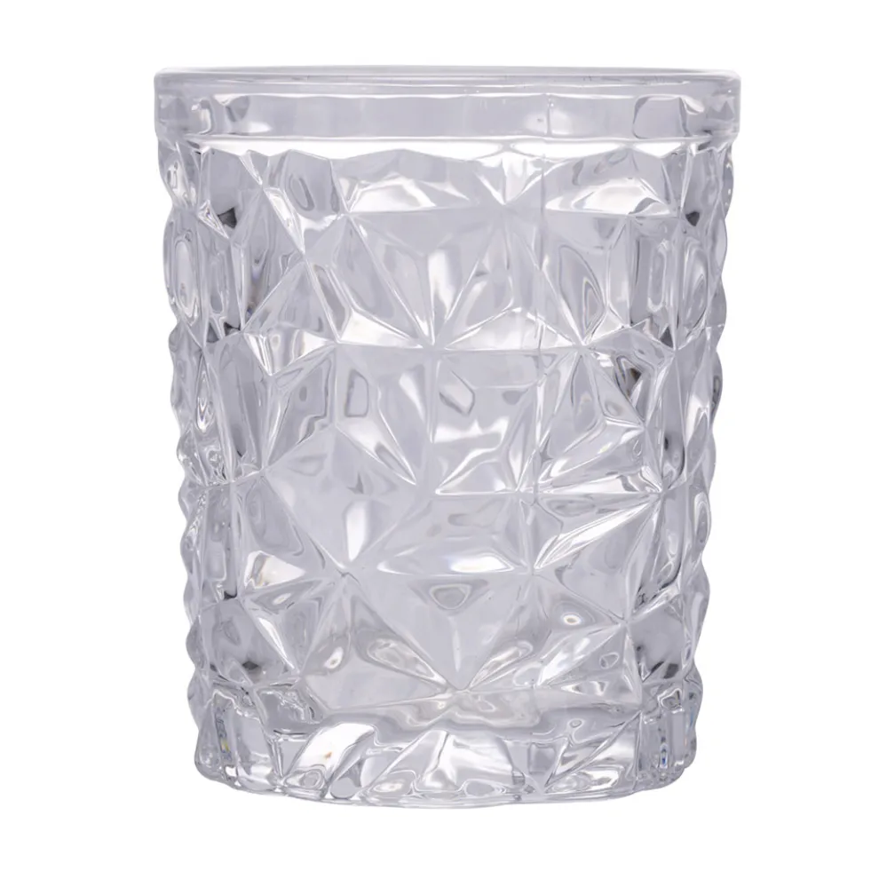 12er Set Wassergläser 300 ml aus dekoriertem Glas - Tasse