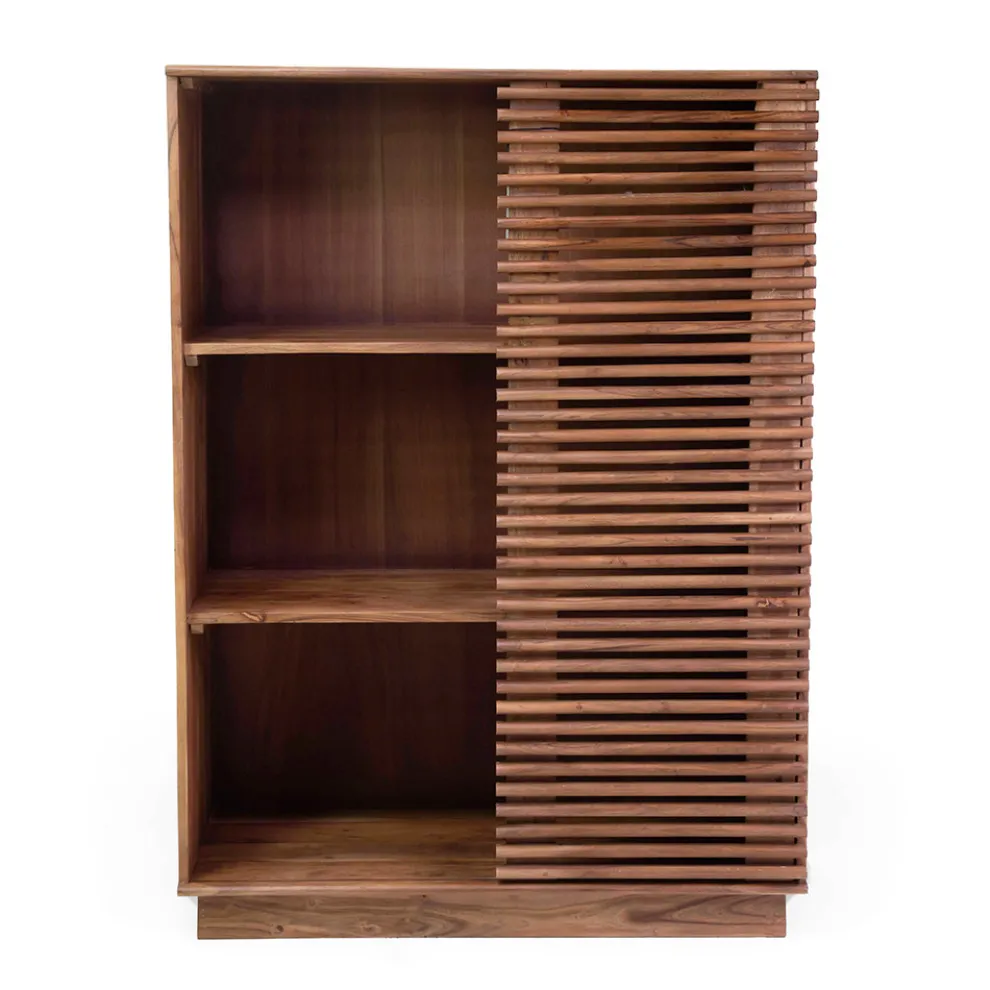 Wohnzimmer Bücherregal aus Akazienholz - Vortice