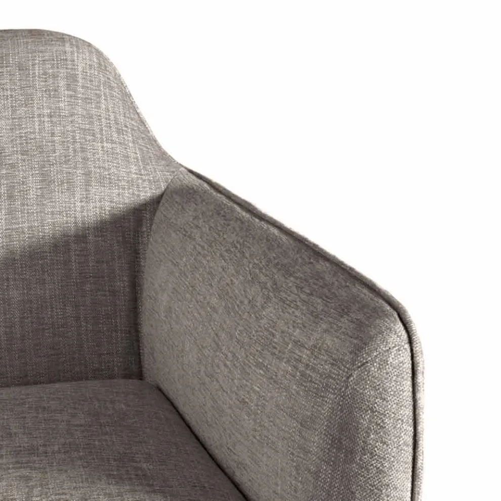 Wohnzimmer Sessel aus Stoff mit Metallfüßen Made in Italy - Cherry