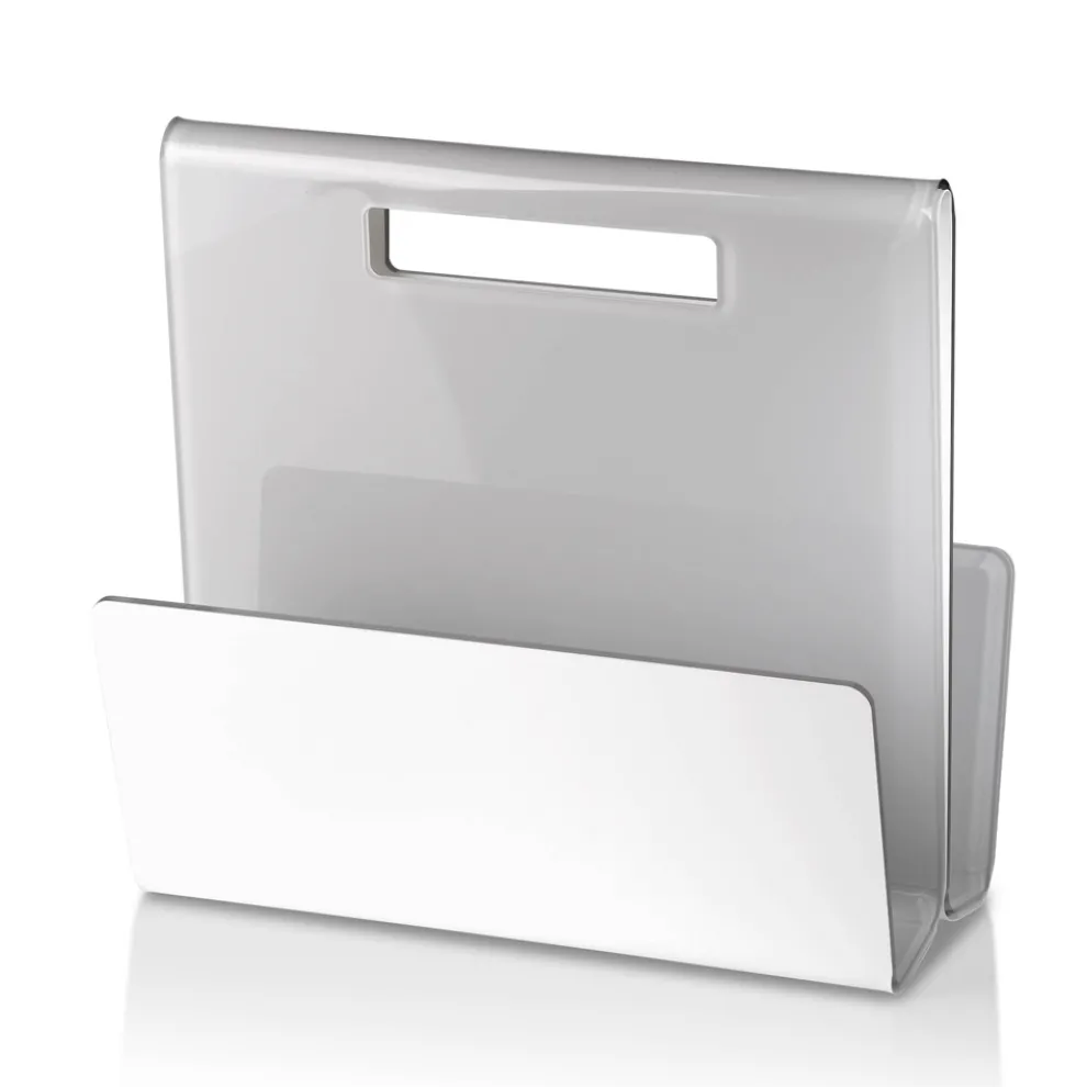 Wohnzimmer Zeitschriftenständer aus farbigem Acrylglas Made in Italy - Osafo