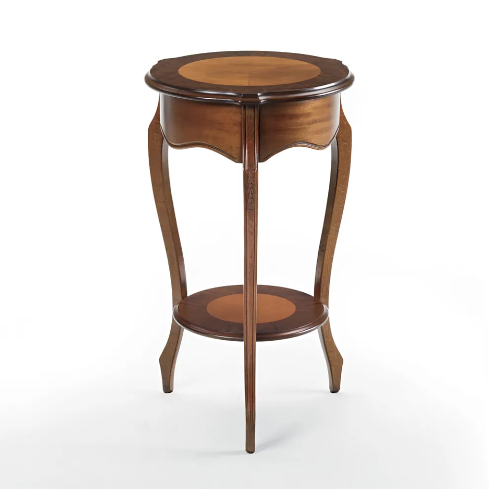 Wohnzimmer-Couchtisch mit patinierter Kirscheinlage, hergestellt in Italien – Irno