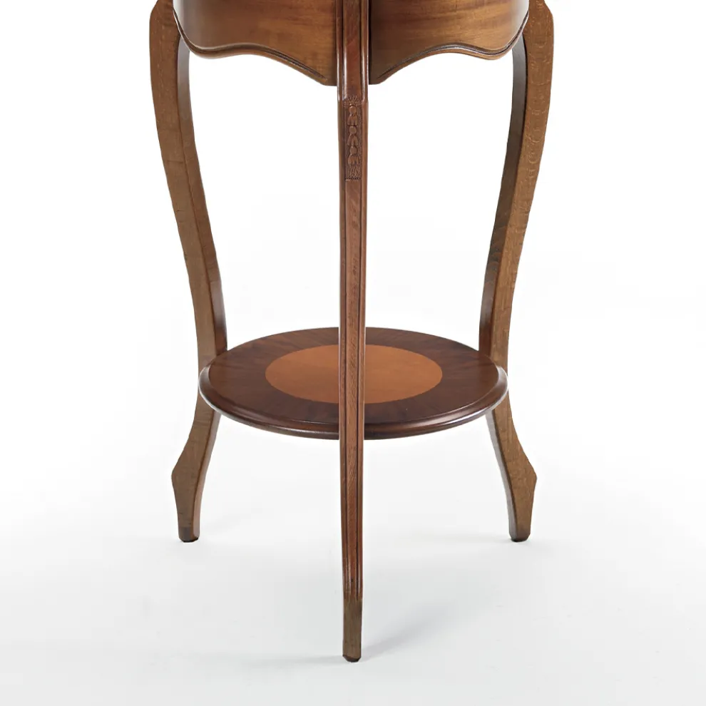 Wohnzimmer-Couchtisch mit patinierter Kirscheinlage, hergestellt in Italien – Irno