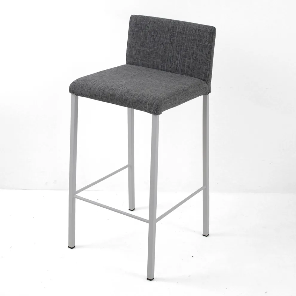 Wohnzimmerhocker mit niedriger Rückenlehne Made in Italy - Orietta