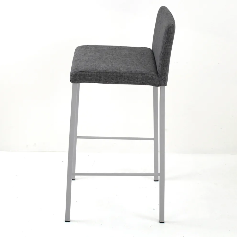 Wohnzimmerhocker mit niedriger Rückenlehne Made in Italy - Orietta