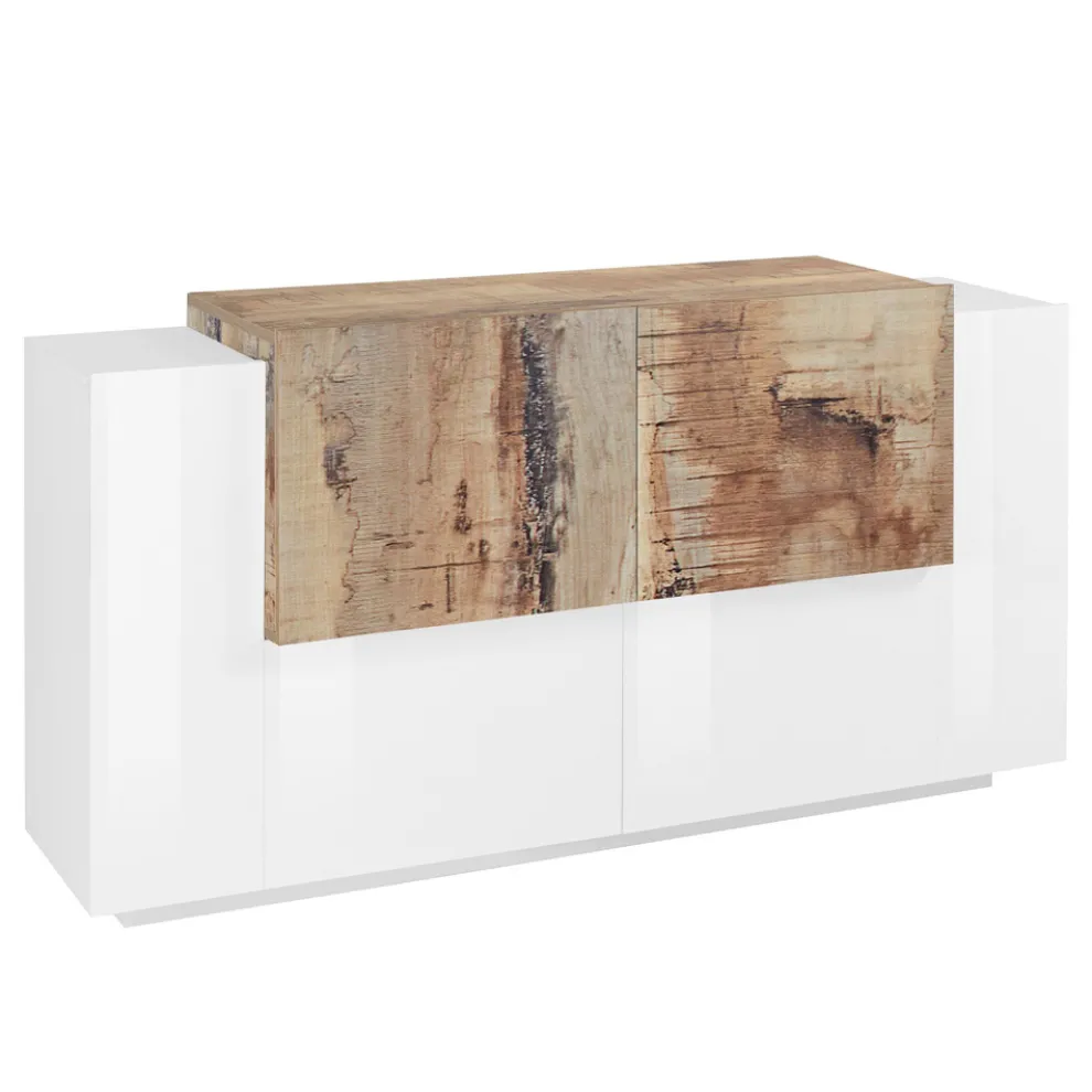 Wohnzimmermöbel 2 Türen und 2 Türen in Holz 2 Ausführungen - Therese