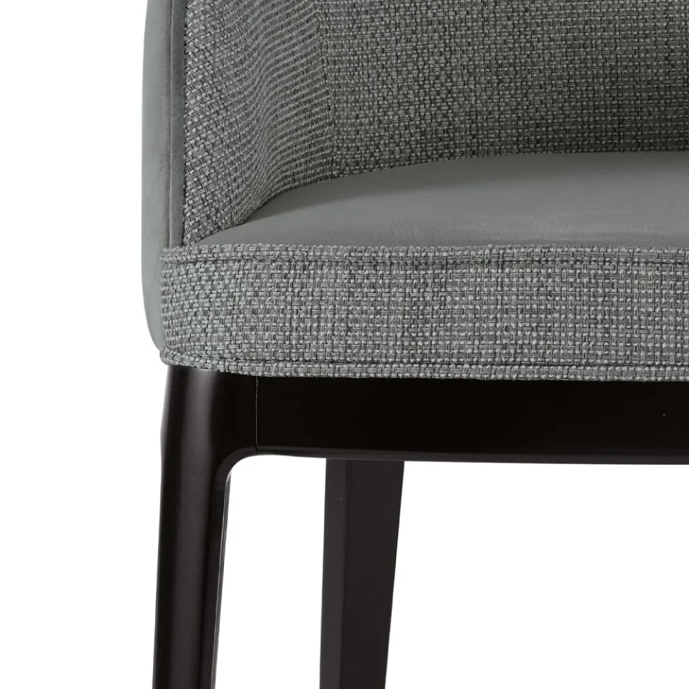 Wohnzimmersessel aus verschiedenen Stoffen und Massivholz Made in Italy - Evy