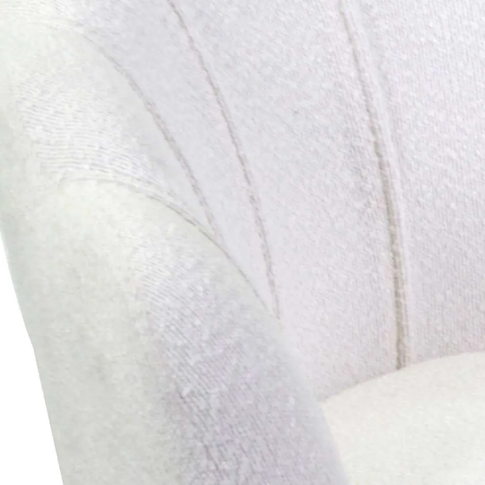 Wohnzimmersessel aus Metall und Stoff - Kulisse