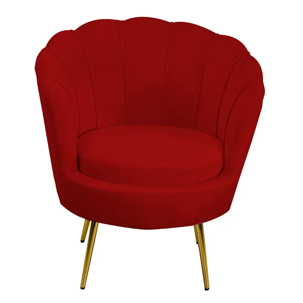 Wohnzimmersessel aus Metall und Samt - Kulisse