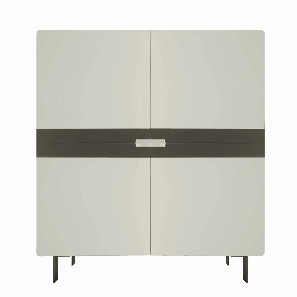 Wohnzimmer-Sideboard aus MDF und 4-Bein-Stütze Made in Italy - Teresina