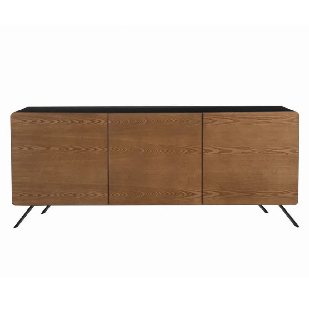 Wohnzimmer-Sideboard aus MDF und Massivholz 2 oder 3 Türen Made in Italy - Kammer
