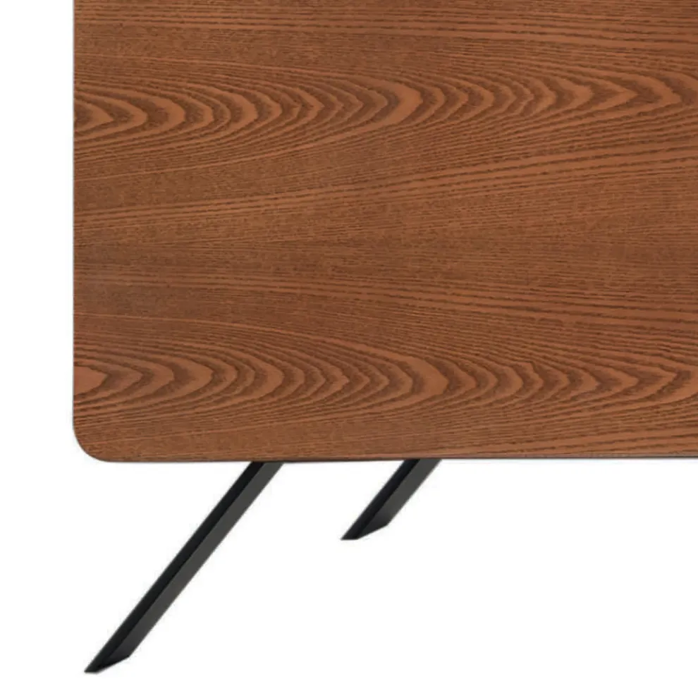 Wohnzimmer-Sideboard MDF-Struktur und Massivholz 4 Türen Made in Italy - Rosalba