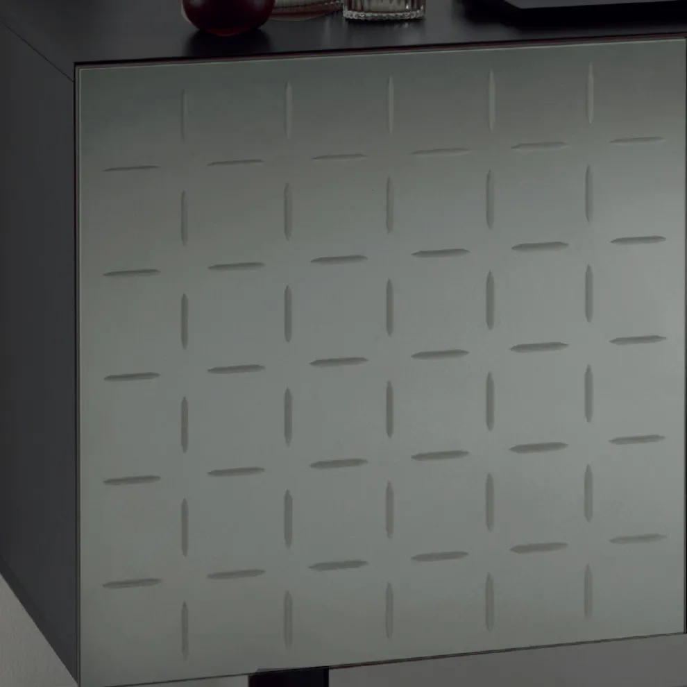 Wohnzimmer-Sideboard aus Holz mit Spiegeltüren Made in Italy - Arenella