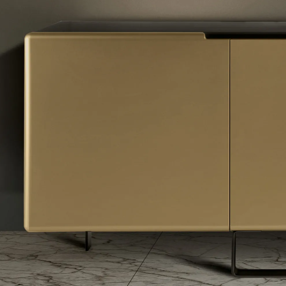 Wohnzimmer-Sideboard mit 4 Türen in verschiedenen Ausführungen, hergestellt in Italien – Heidi